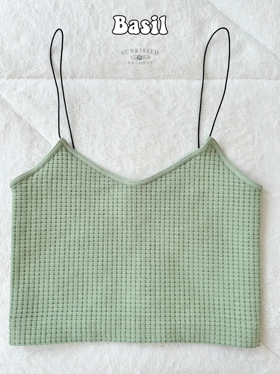 Neutral Waffle Seamless Camis - Sunkissedcoconut