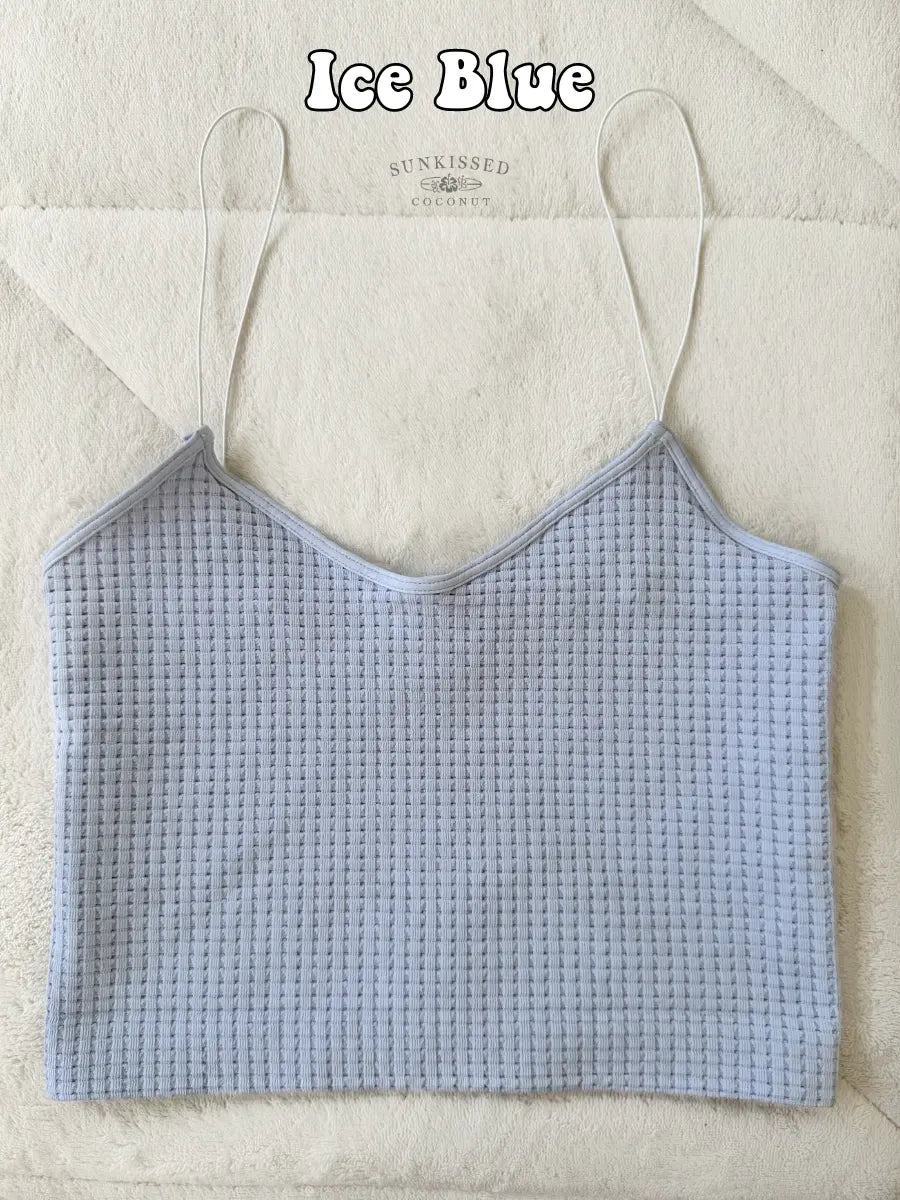 Tropical Waffle Seamless Camis - Sunkissedcoconut