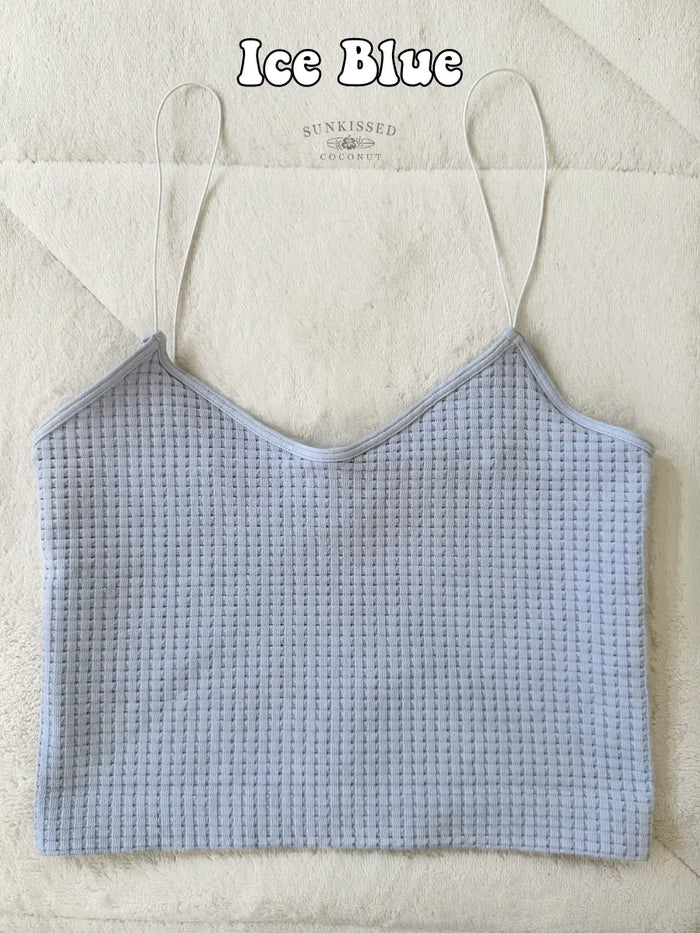 Tropical Waffle Seamless Camis - Sunkissedcoconut
