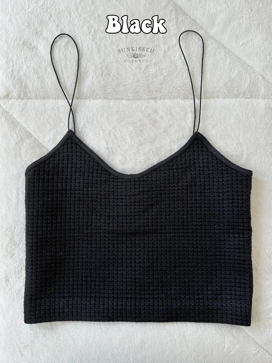 Neutral Waffle Seamless Camis - Sunkissedcoconut