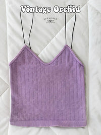 Tropical Vintage Ribbed Seamless Tanktops - Sunkissedcoconut