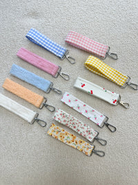 White Towel Handmade Keychain