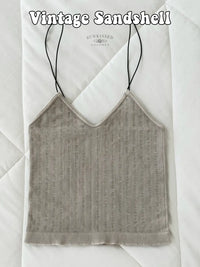 NEUTRAL VINTAGE RIBBED SEAMLESS TANKTOPS - Sunkissedcoconut