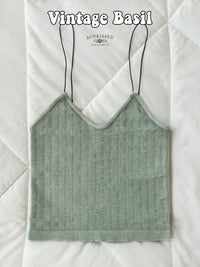 Tropical Vintage Ribbed Seamless Tanktops - Sunkissedcoconut
