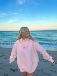 Tana Light Pink Embroider Sunkissedcoconut Hoodie