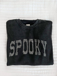 SPOOKY RHINESTONE SWEATSHIRT - Sunkissedcoconut