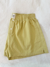 Logo Yellow Gingham Everyday Boxer Shorts