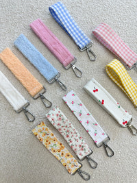 White Towel Handmade Keychain