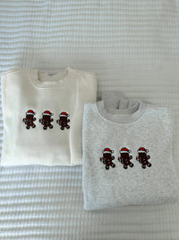 Pearl Grey Gingerbread Recipe Christmas Embroider Sweatshirt