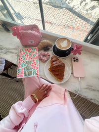 Light Pink Sunkissedcoconut Embroider Hoodie