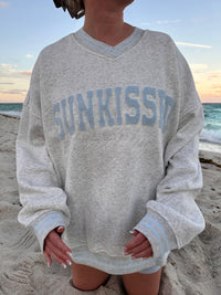 Sunkissed Preppy Embroider Sweatshirt