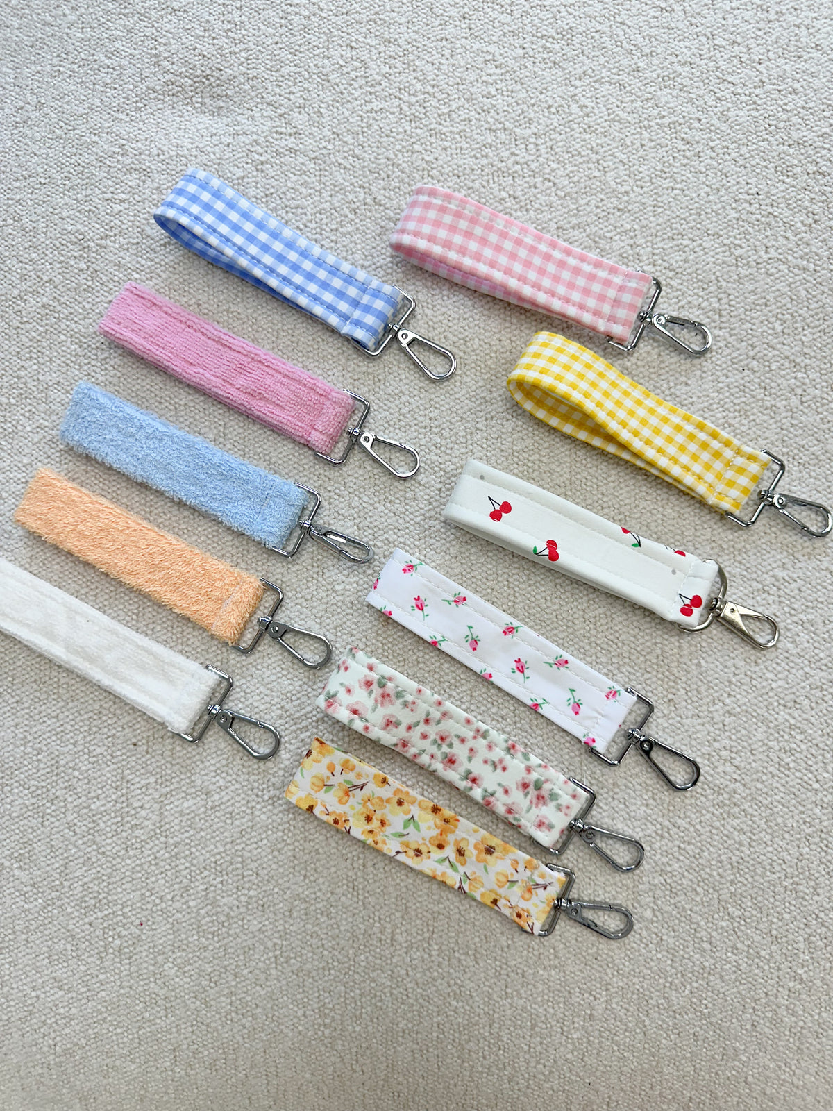 White Towel Handmade Keychain