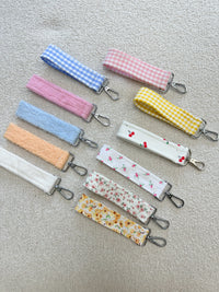 White Towel Handmade Keychain