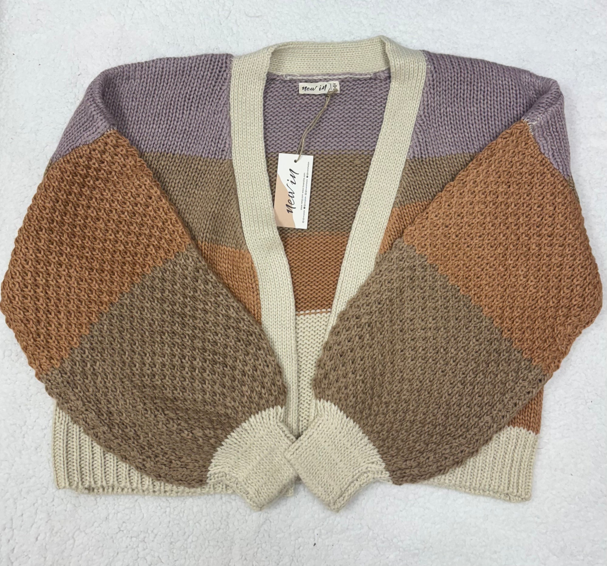 Color Block Cardigan