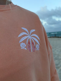Sherbet Tropical Palms Sweatshirt