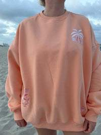 Sherbet Tropical Palms Sweatshirt