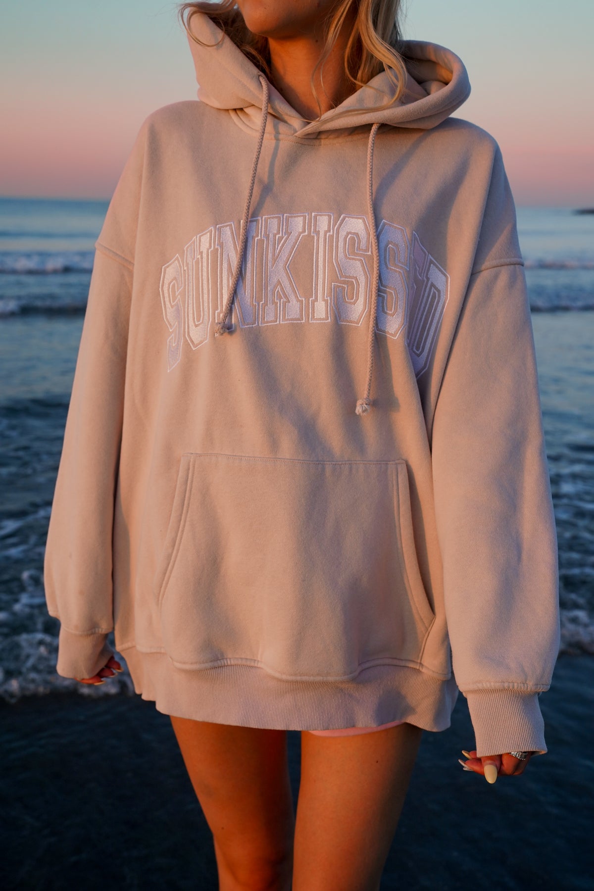 Sandstone Varsity Embroider Hoodie