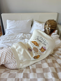 Ivory Autumn Fall Bucket List Embroidered Sweatshirt