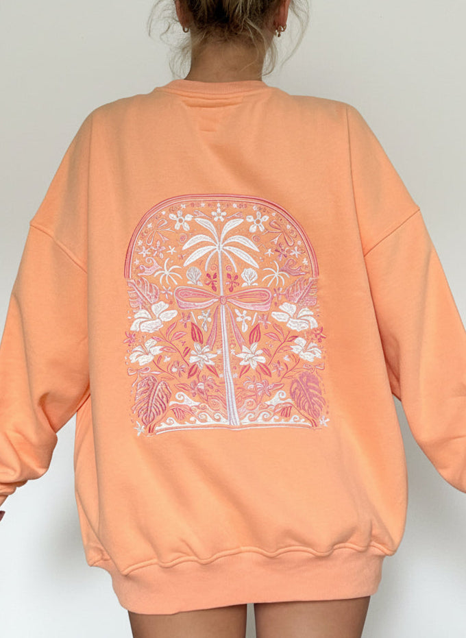 Sherbet Tropical Palms Sweatshirt