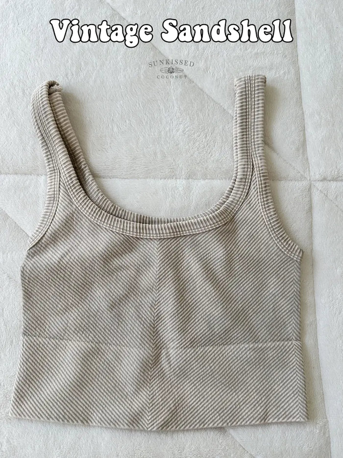 NEUTRAL EVERYDAY SEAMLESS TANKTOPS - Sunkissedcoconut