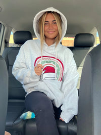 Santa Hat Christmas Embroider Hoodie - Sunkissedcoconut