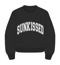 Black Sunkissed Varsity Embroider Sweatshirt