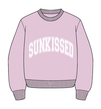 Mauve Mist Varsity Embroider Sweatshirt