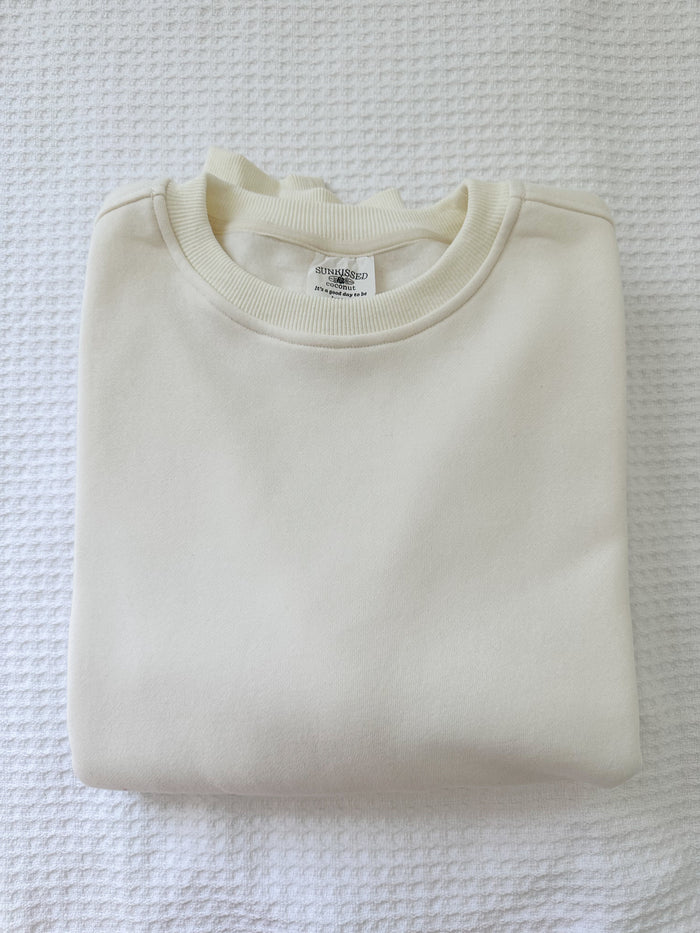 Basic Watercolor Sweatshirt - Sunkissedcoconut