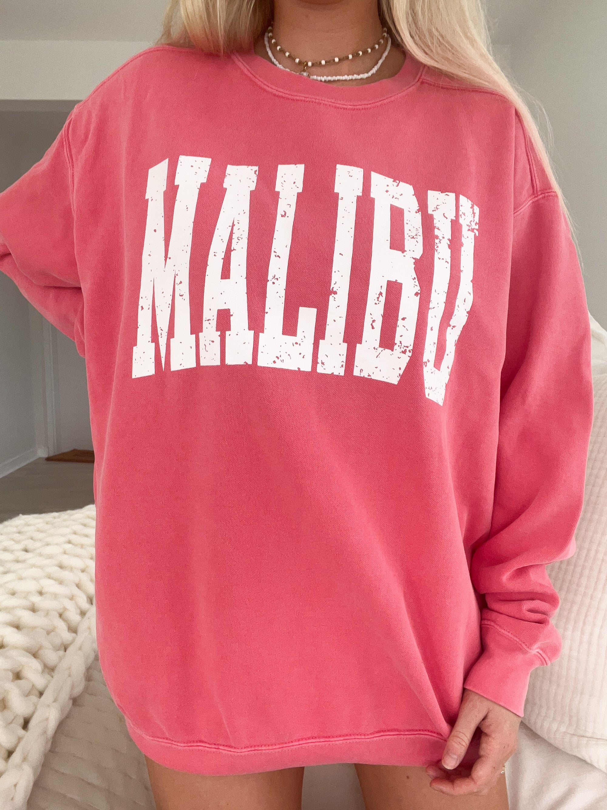 Malibu Graphic Sweatshirt - Sunkissedcoconut