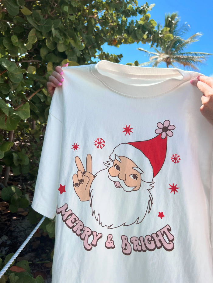 Heavyweight Santa Christmas Tee - Sunkissedcoconut