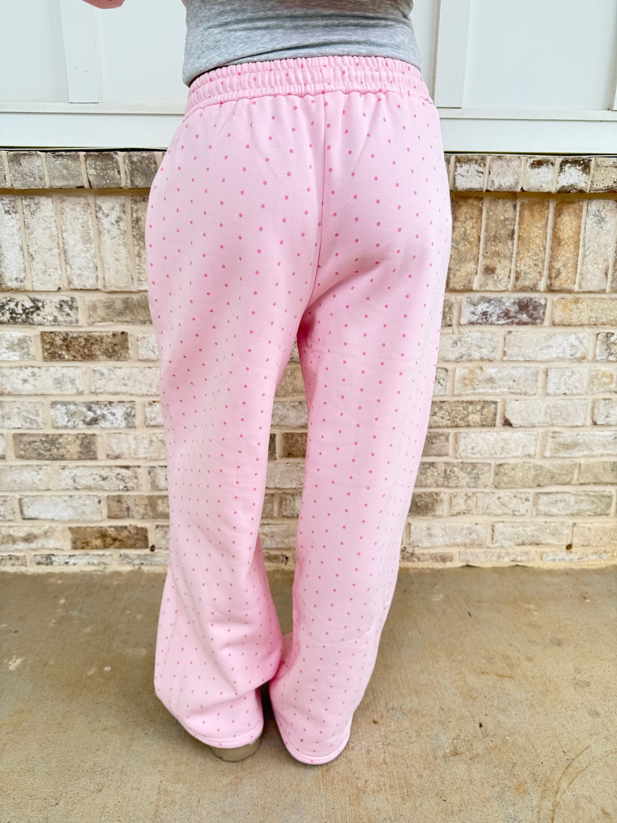 Polka Dot Flare Sweatpants