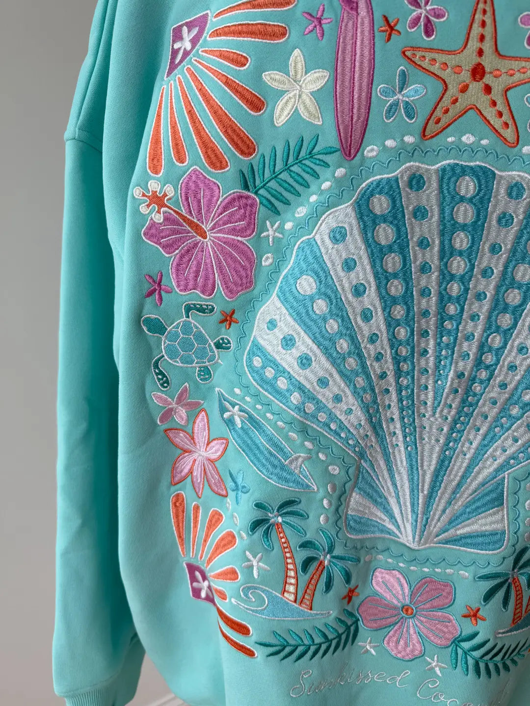 Ocean Gem Embroidered Hoodie