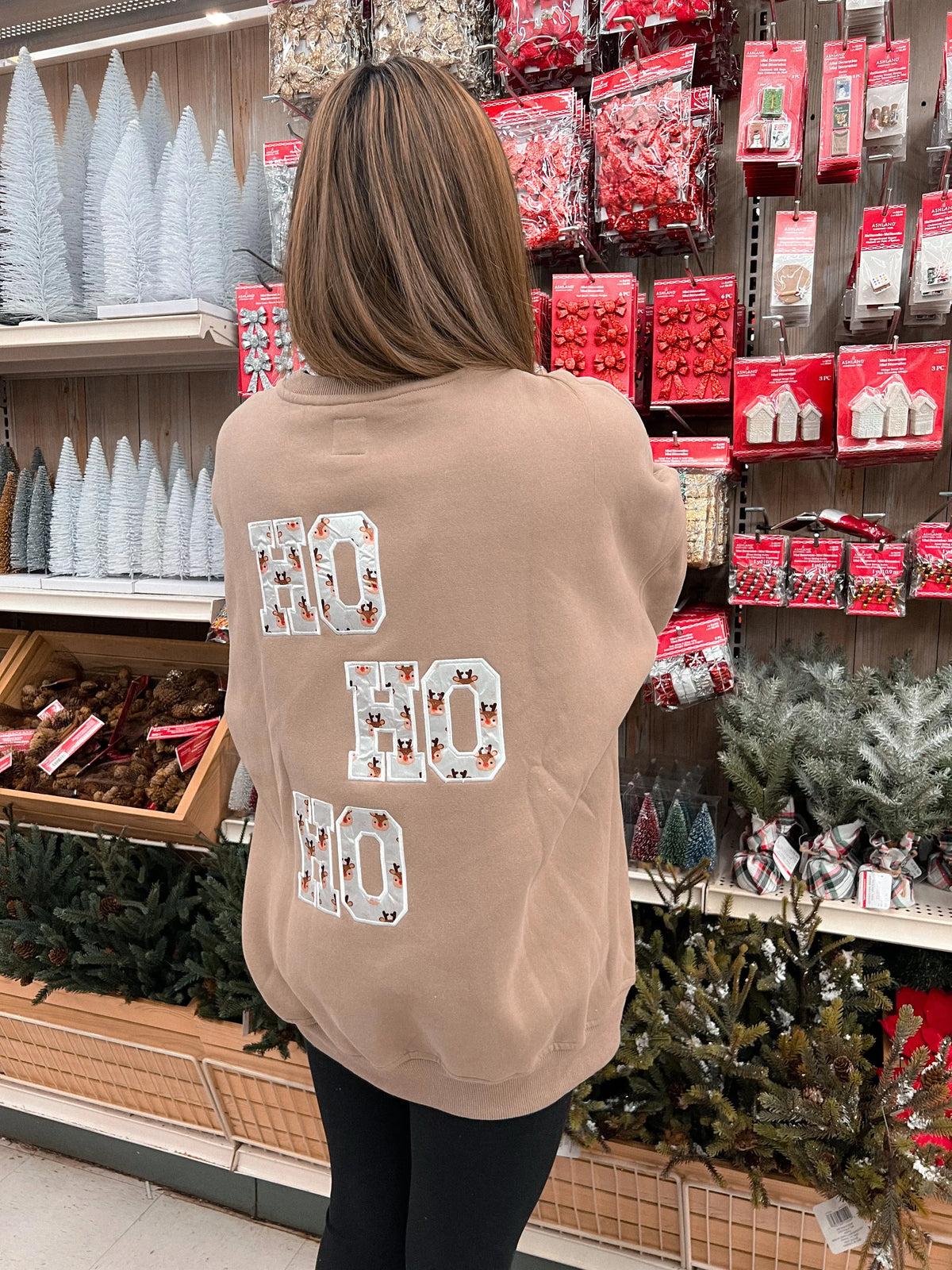 Pearl Grey Reindeer Sweatshirt