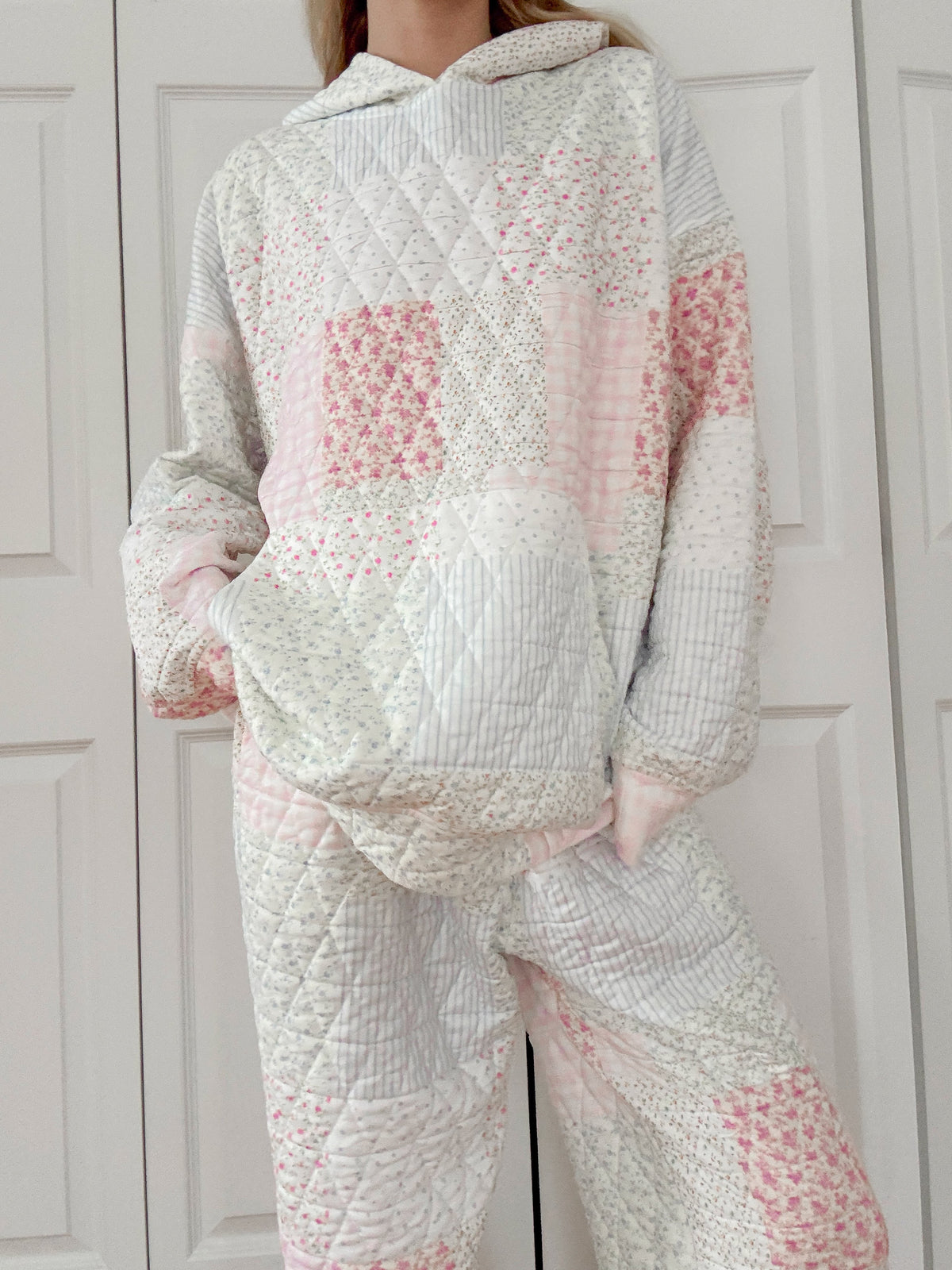 Quilted Pastel Joggers