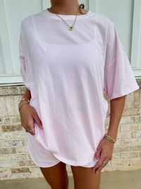 Light Weight Light Pink Tee