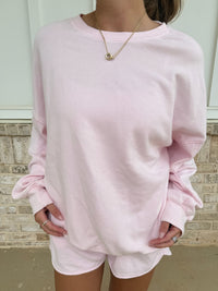 Light Pink Soft Lounge Crewneck
