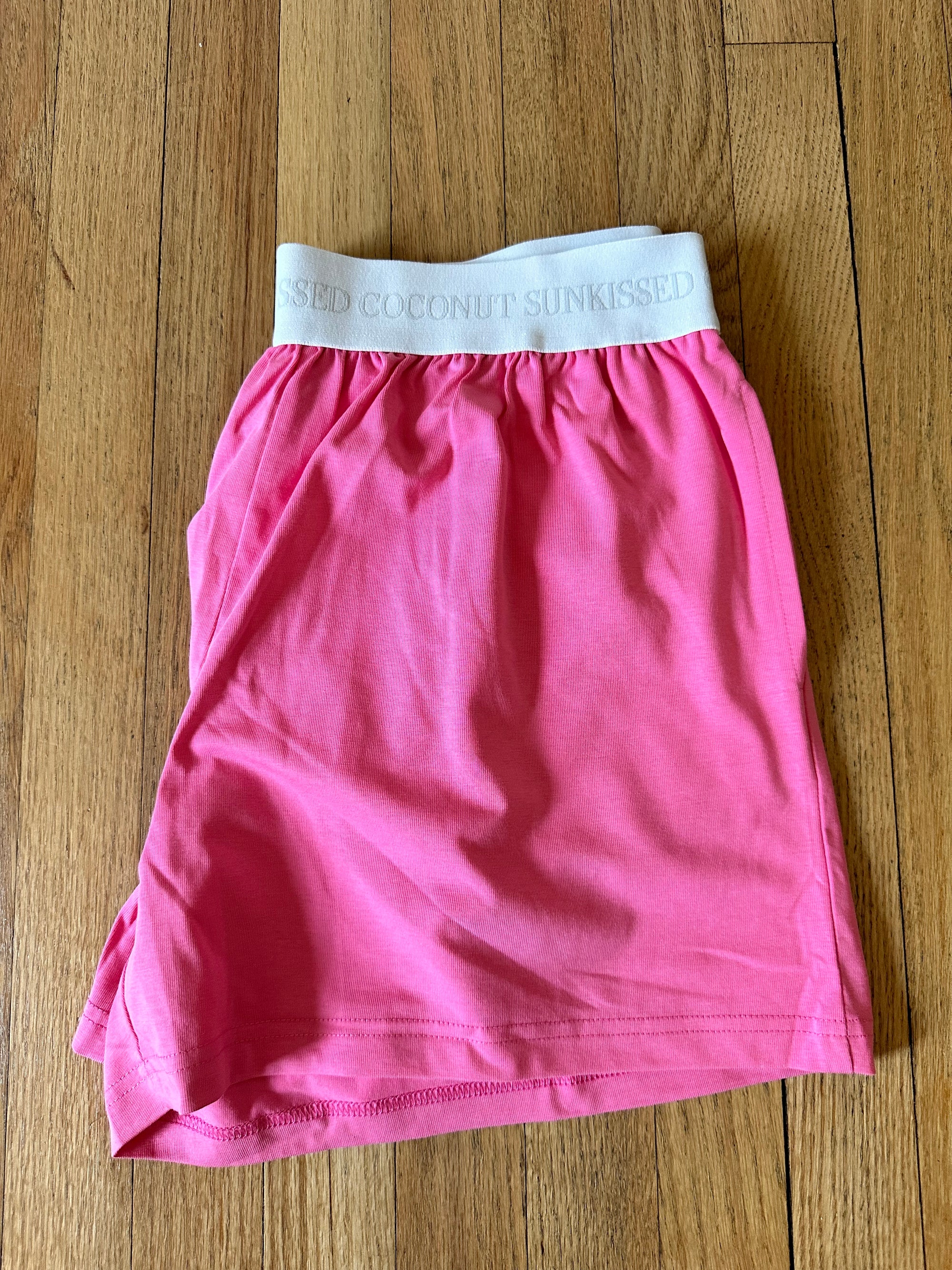 Malibu Pink Basic Watercolor Shorts