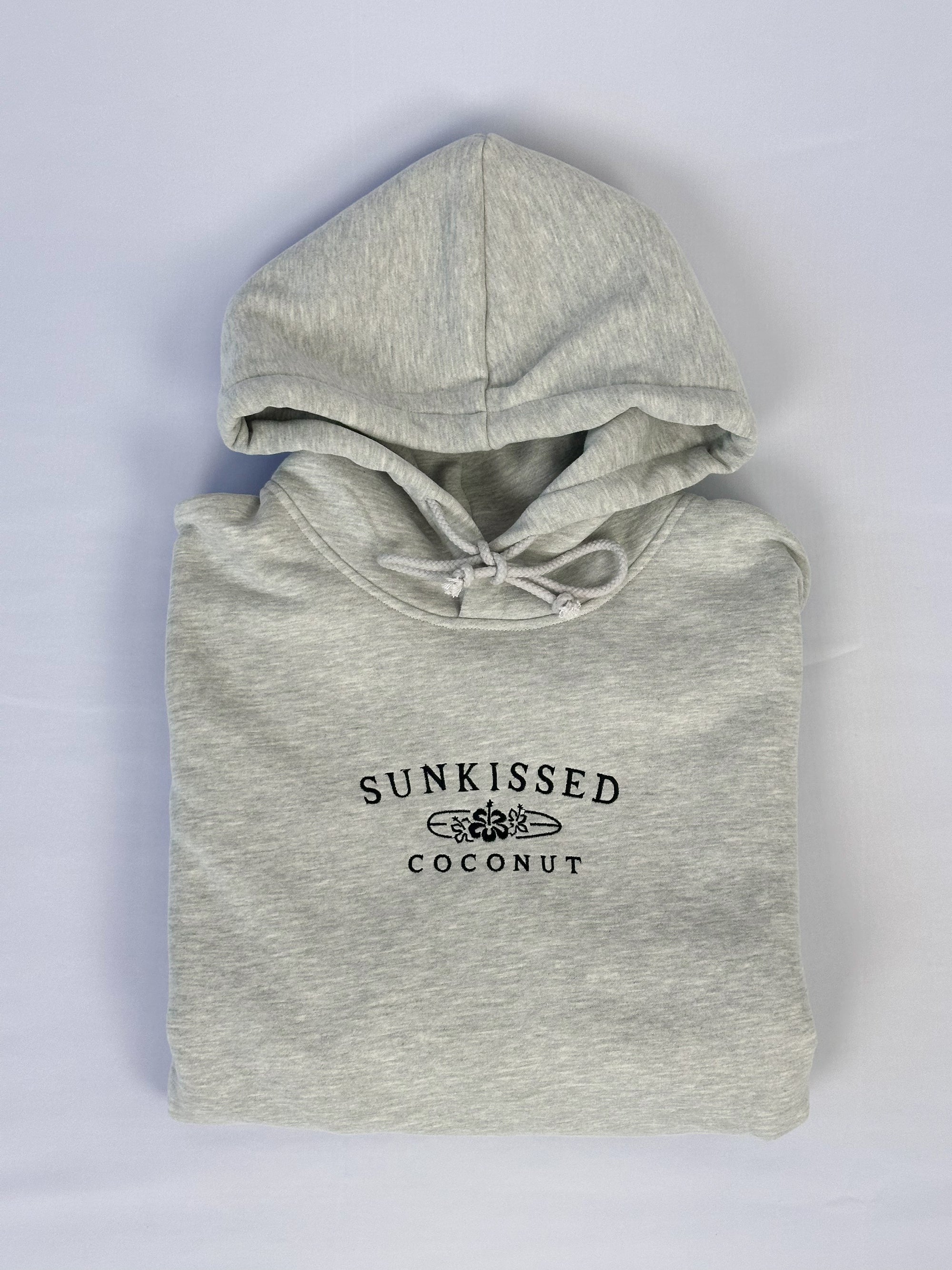 Afternoon Grey Sunkissedcoconut Logo Embroider Hoodie