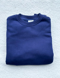 Navy Blue Basic Blank Sweatshirt