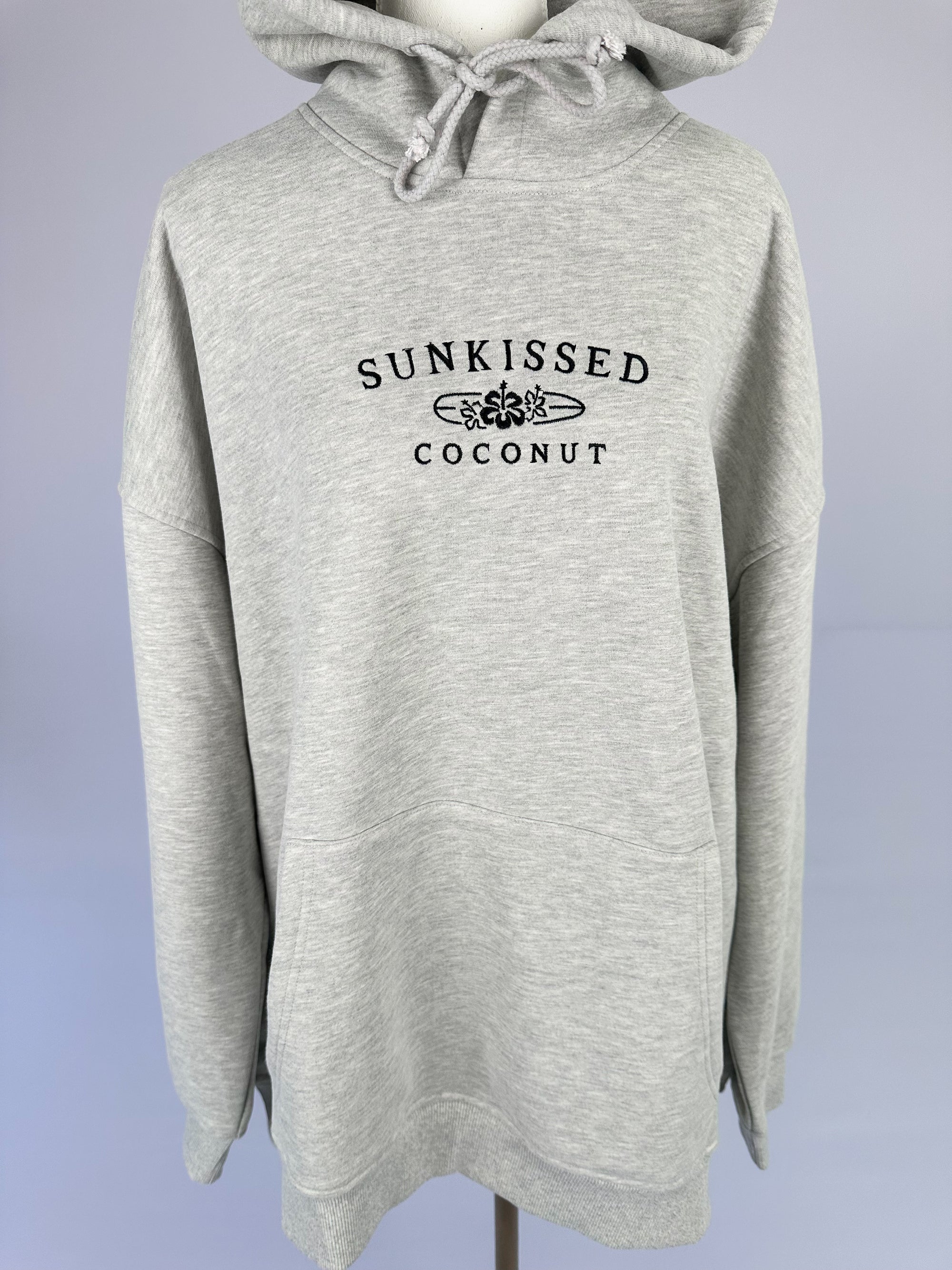 Afternoon Grey Sunkissedcoconut Logo Embroider Hoodie