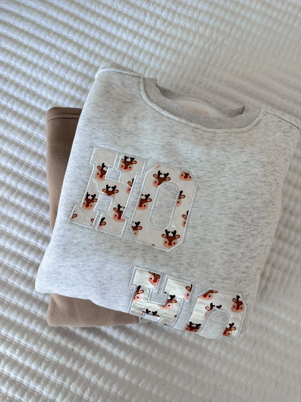 Pearl Grey Reindeer Sweatshirt
