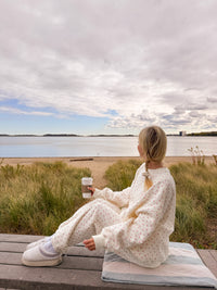 Blank Ivory Cherries All Over Sweatshirt