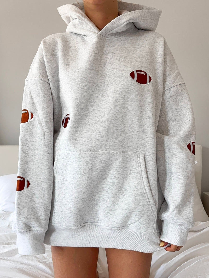 Football Embroider Hoodie