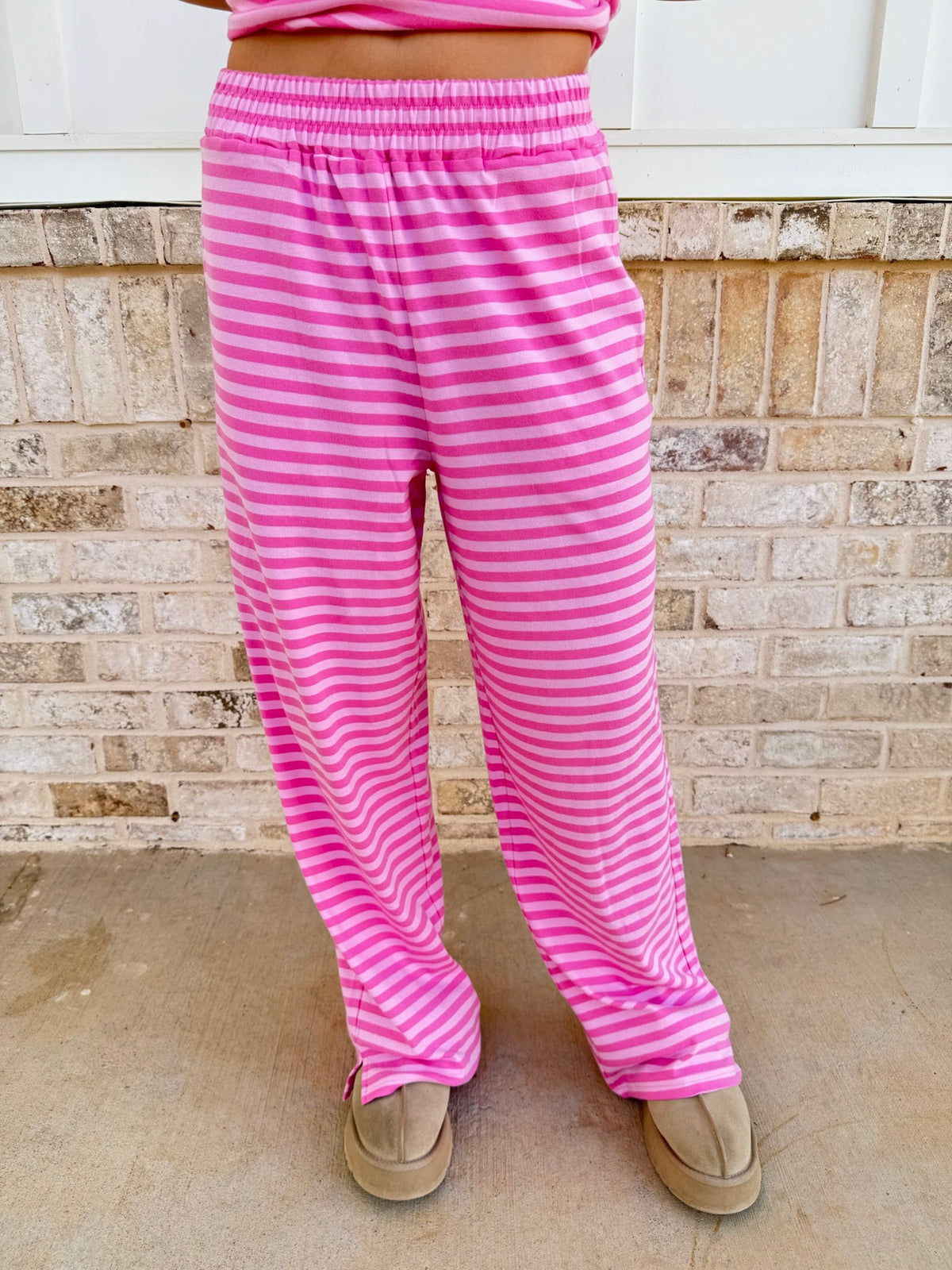 Ella Striped Flare Lounge Pants