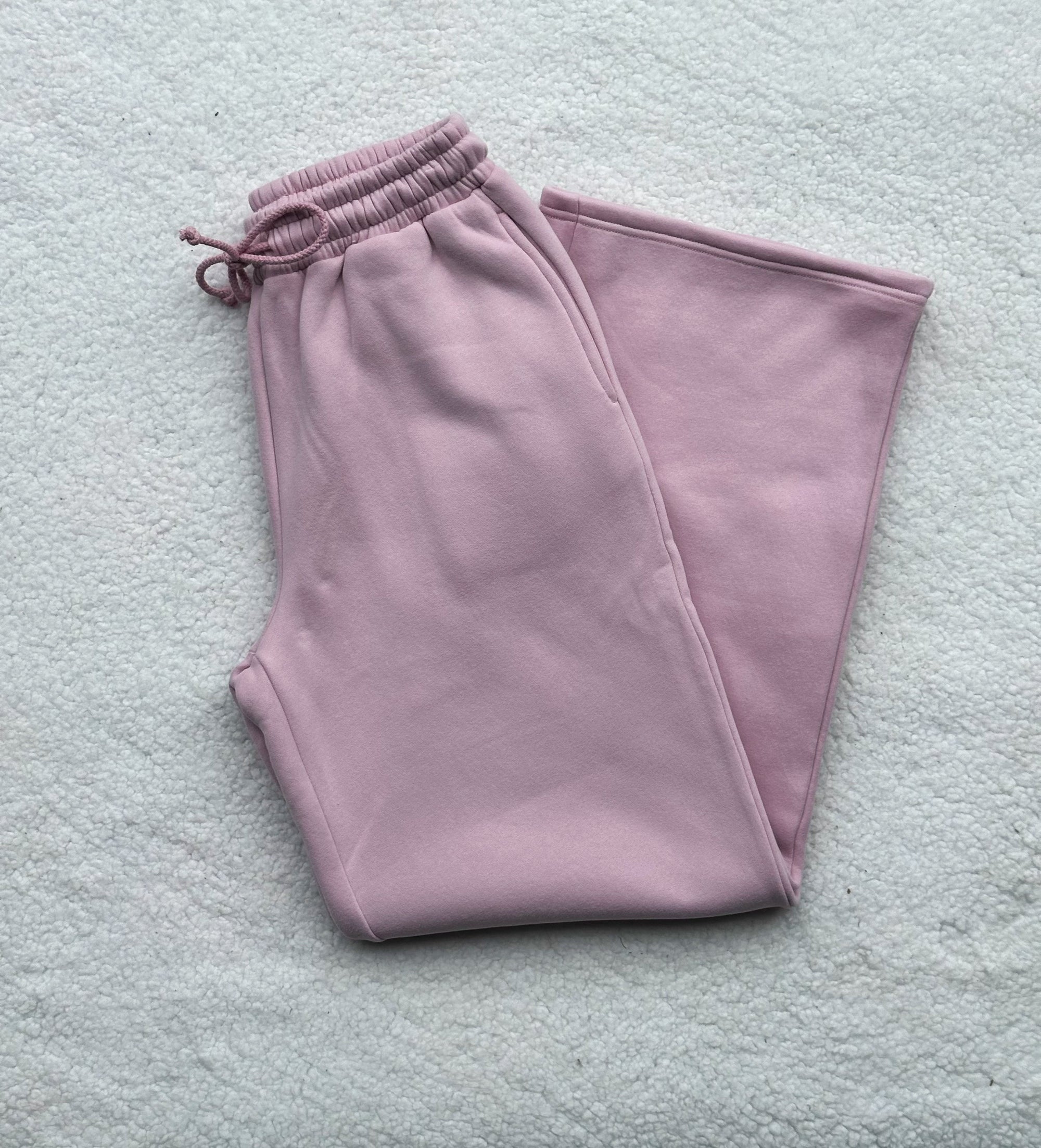 Mauve Mist Basic Blank Flare Sweatpants