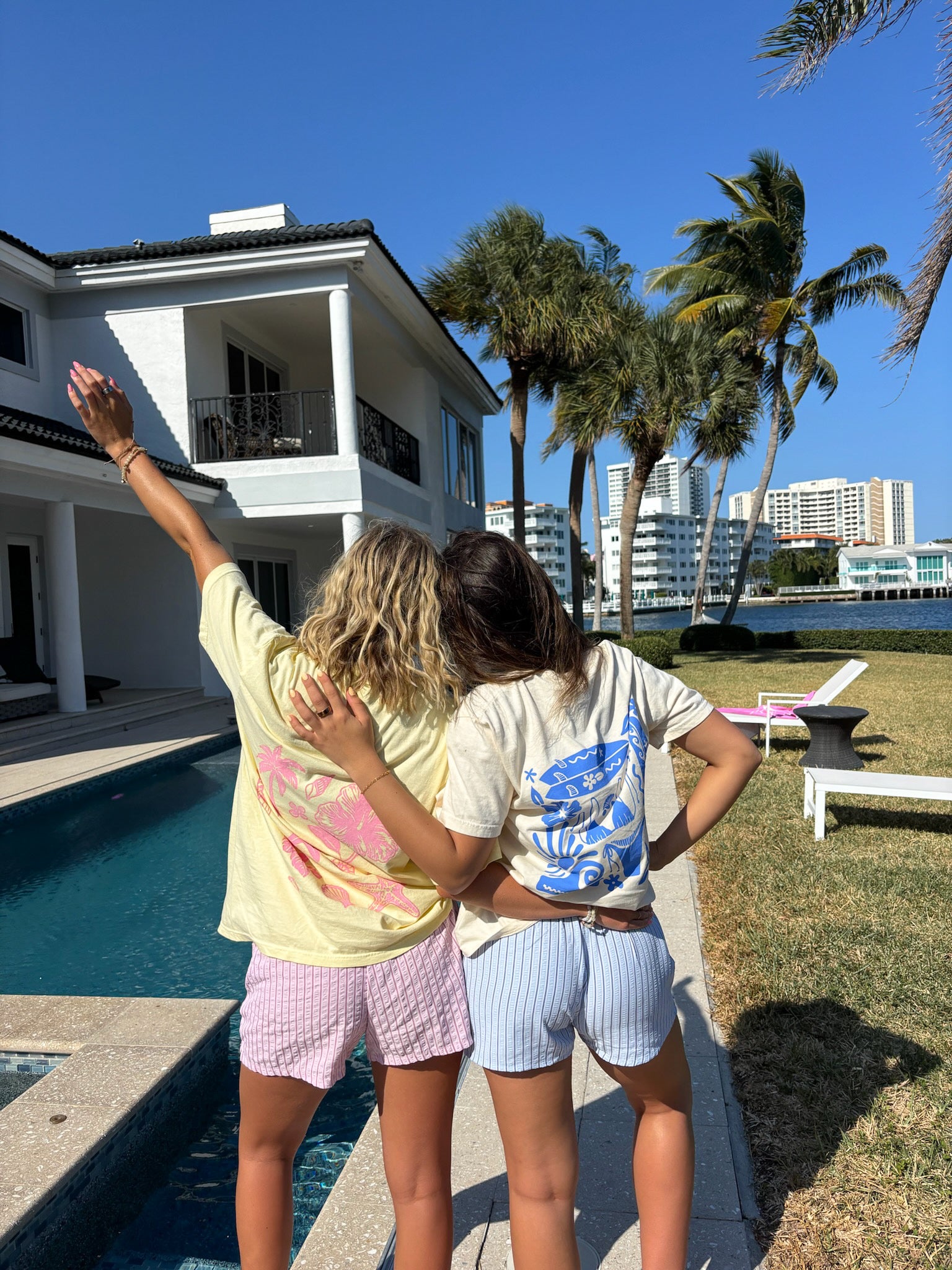 Banana Pink Tropical Comfort Colors Tee