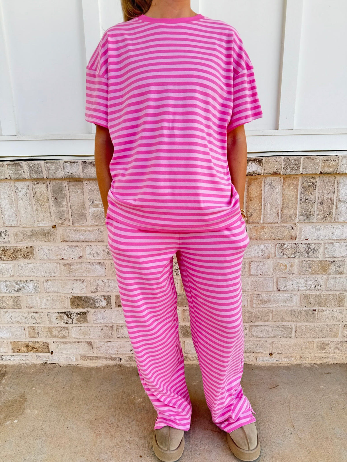 Ella Striped Flare Lounge Pants
