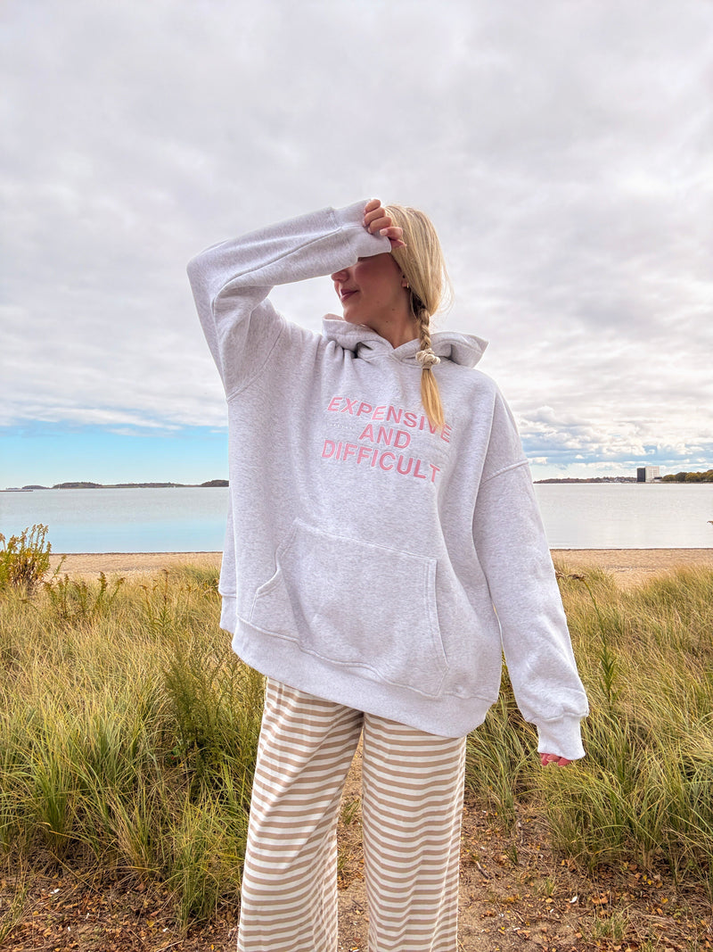 Expensive And Difficult Embroider Hoodie