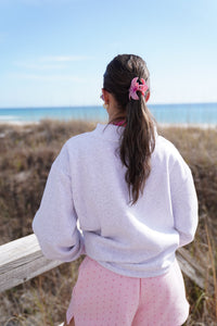 Polka Dot 18 Senior Embroider Mockneck Sweatshirt