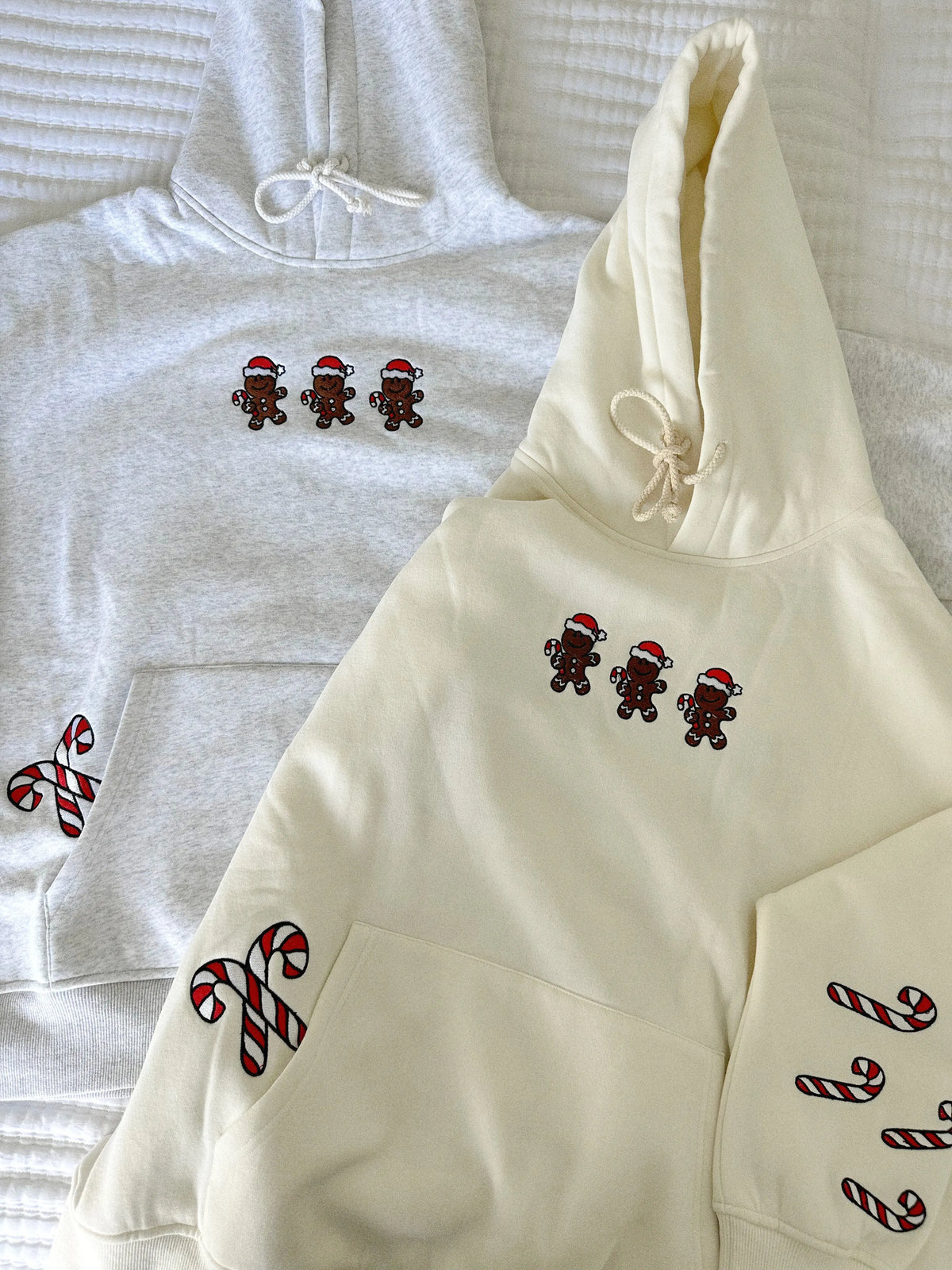 Gingerbread Recipe Christmas Embroider Hoodie